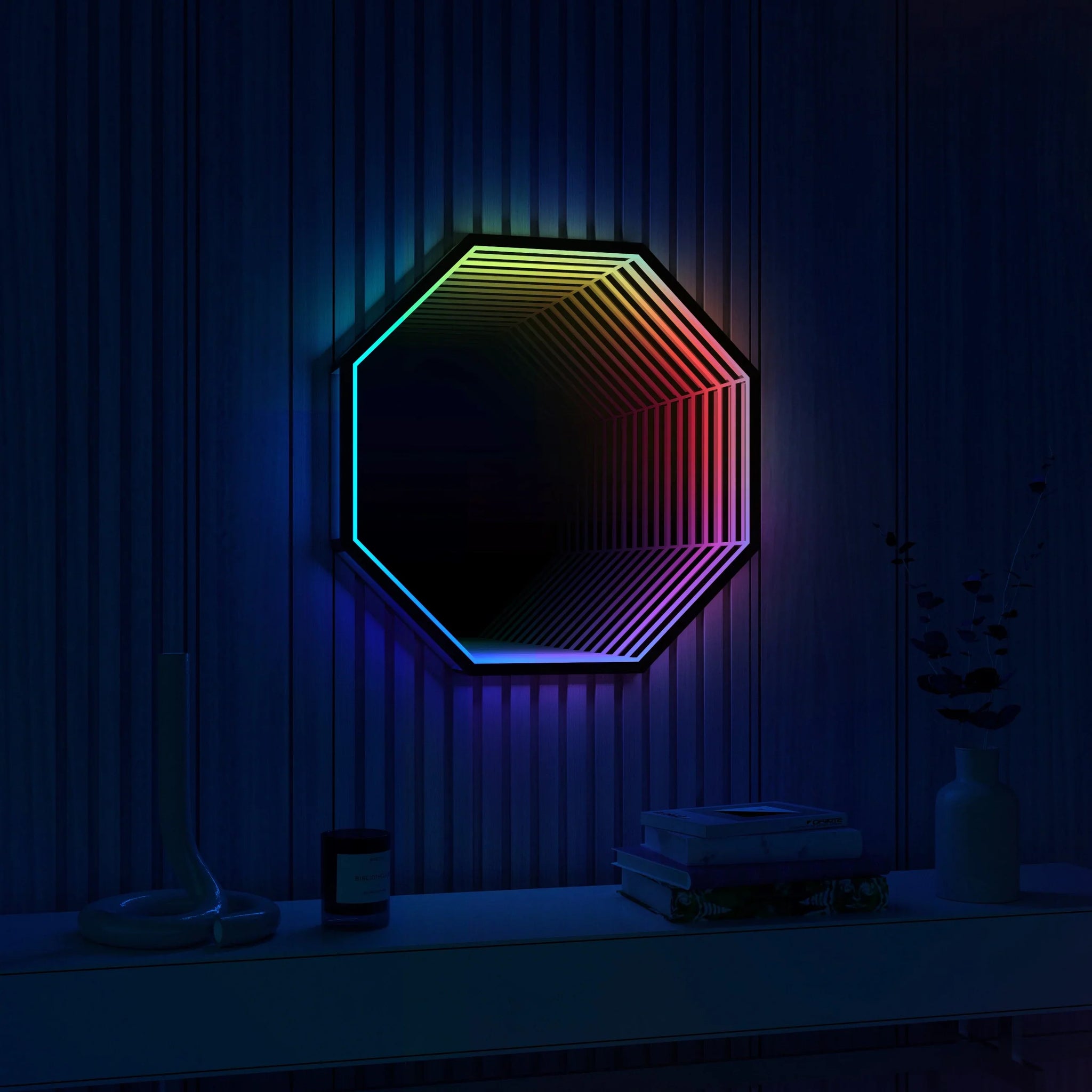 3D Octagon Infinity Mirror