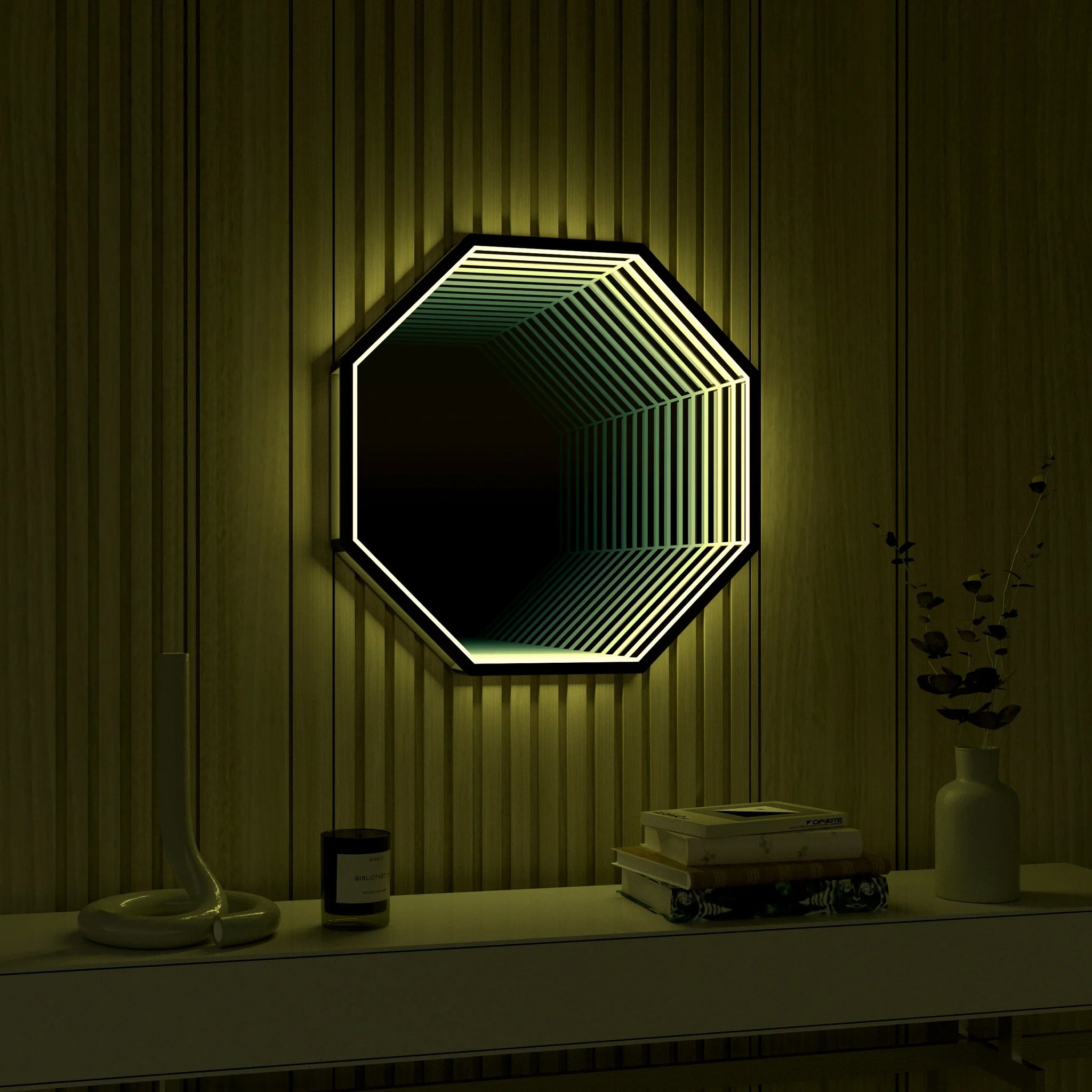 3D Octagon Infinity Mirror