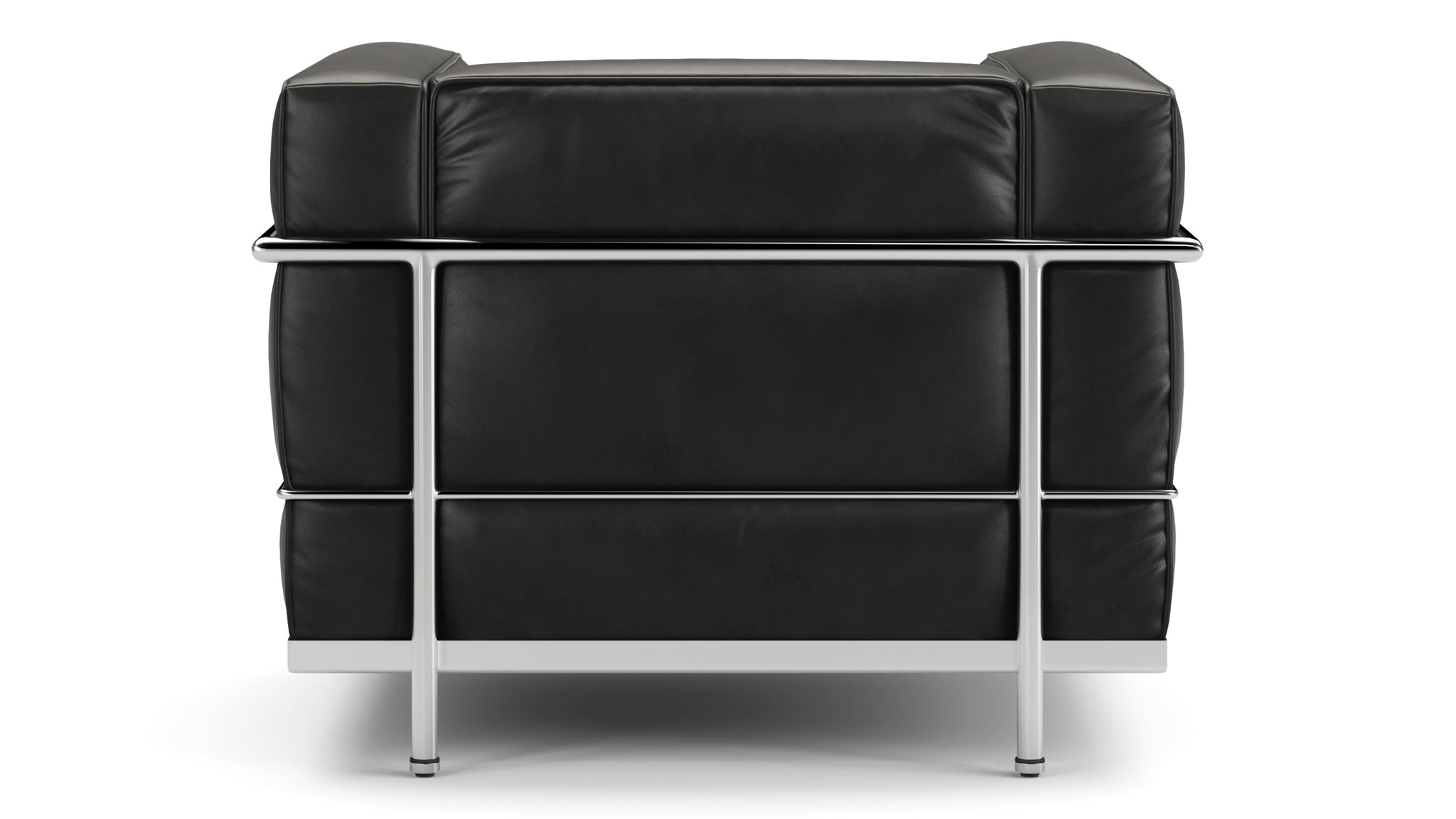 Corbusier - Corbusier Grand Modele Lounge Chair, Midnight Black Premium Leather