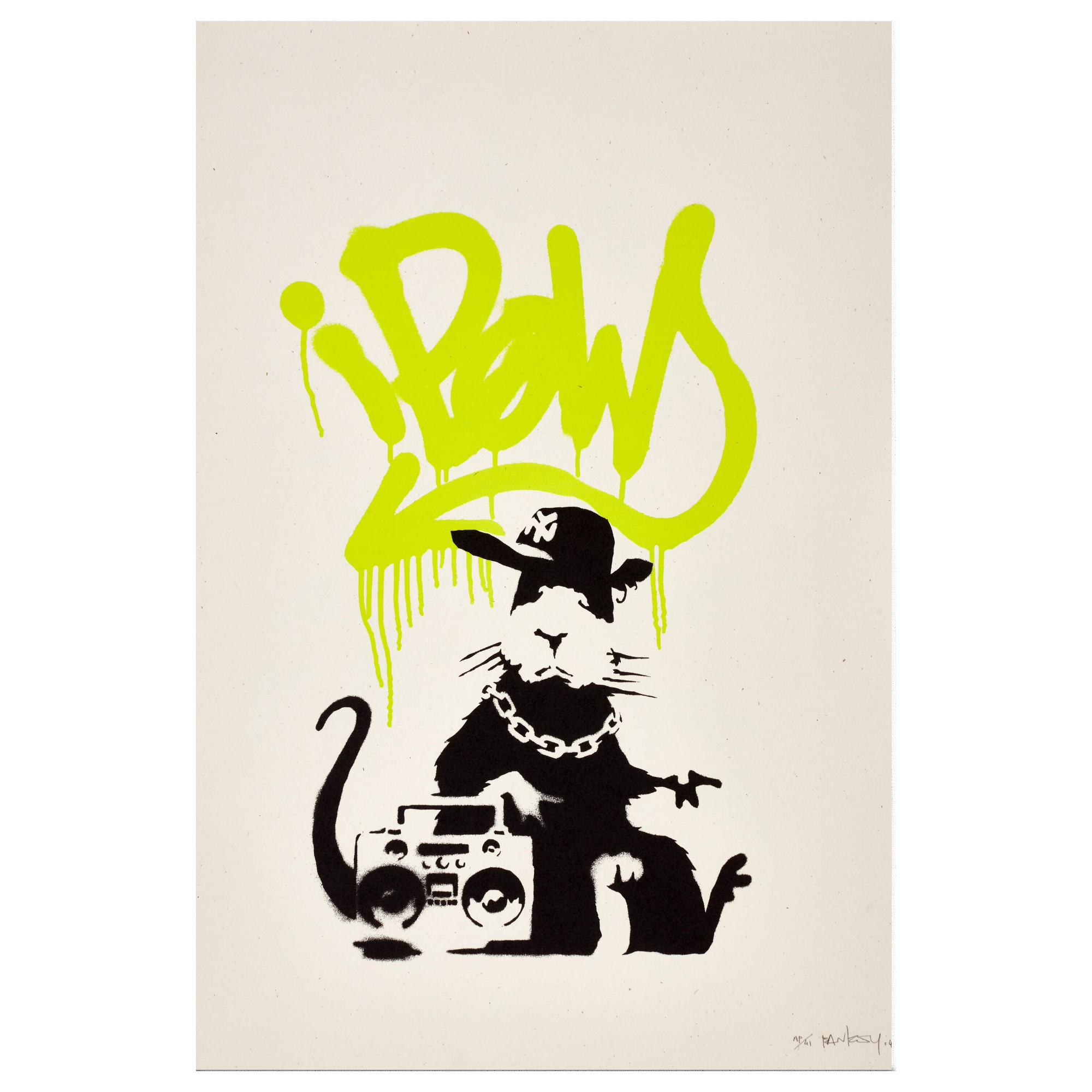 "Graffiti Rat" Canvas Print