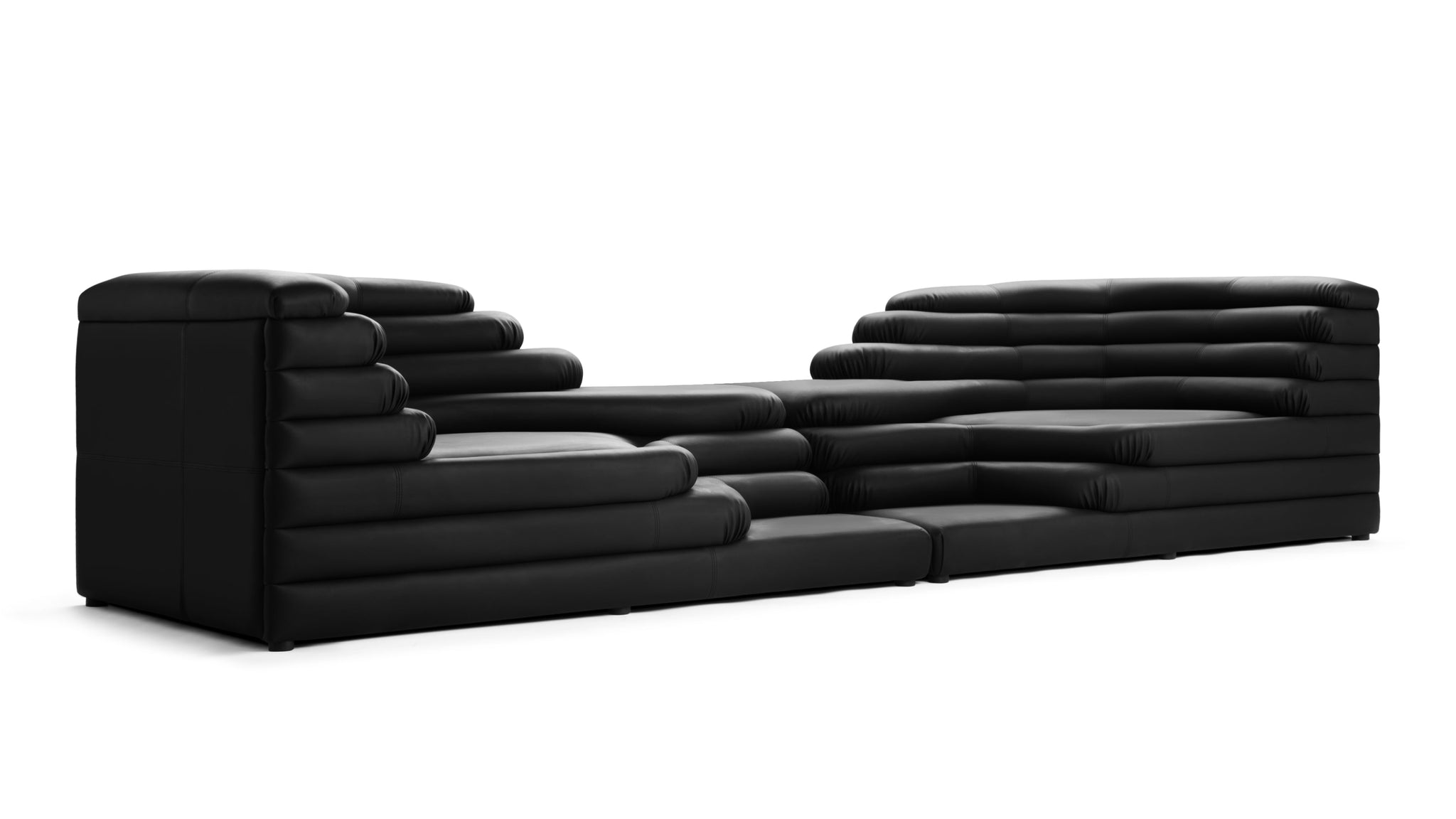 Terrazza - Terrazza Sofa Combination, Black Vegan Leather