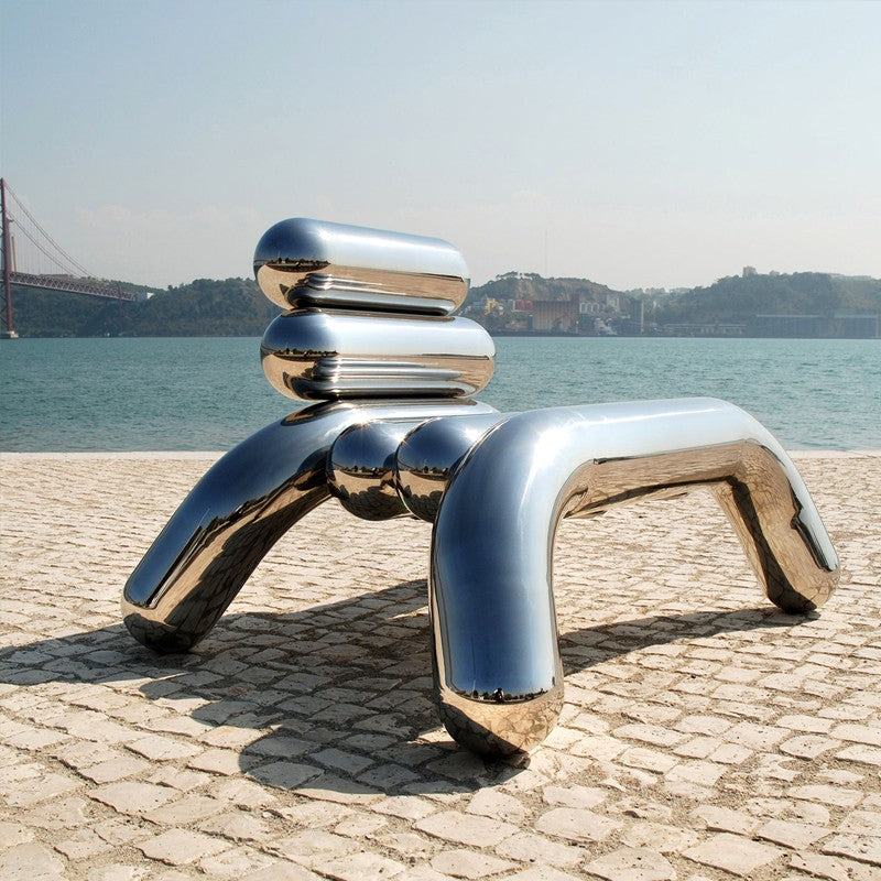 Chrome Futurist Lounge Chair