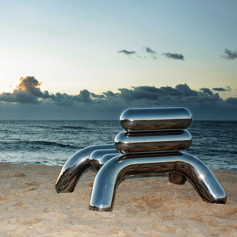 Chrome Futurist Lounge Chair