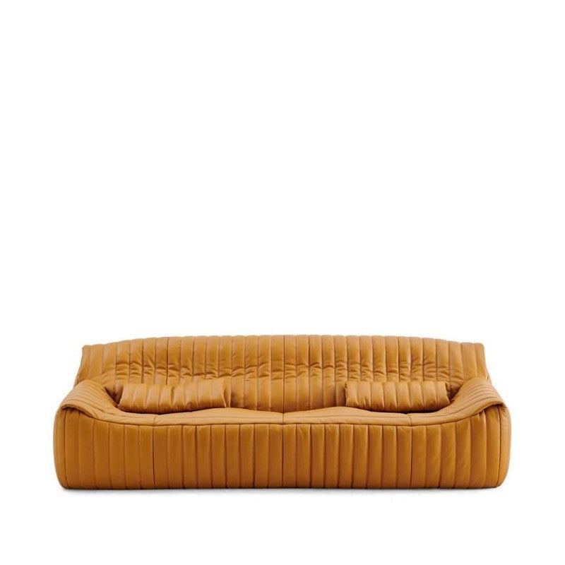 Orange Leather Sofa