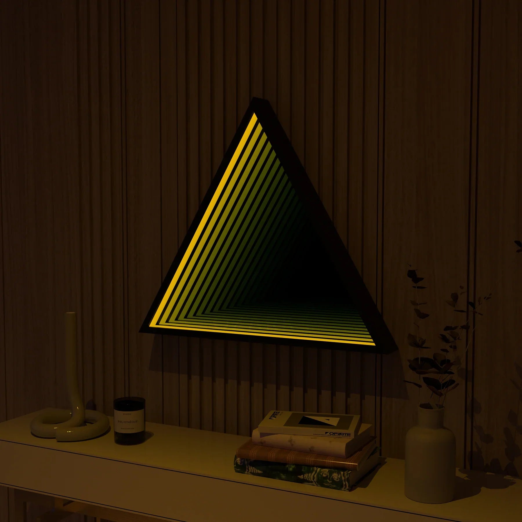 Triangle Infinity Mirror