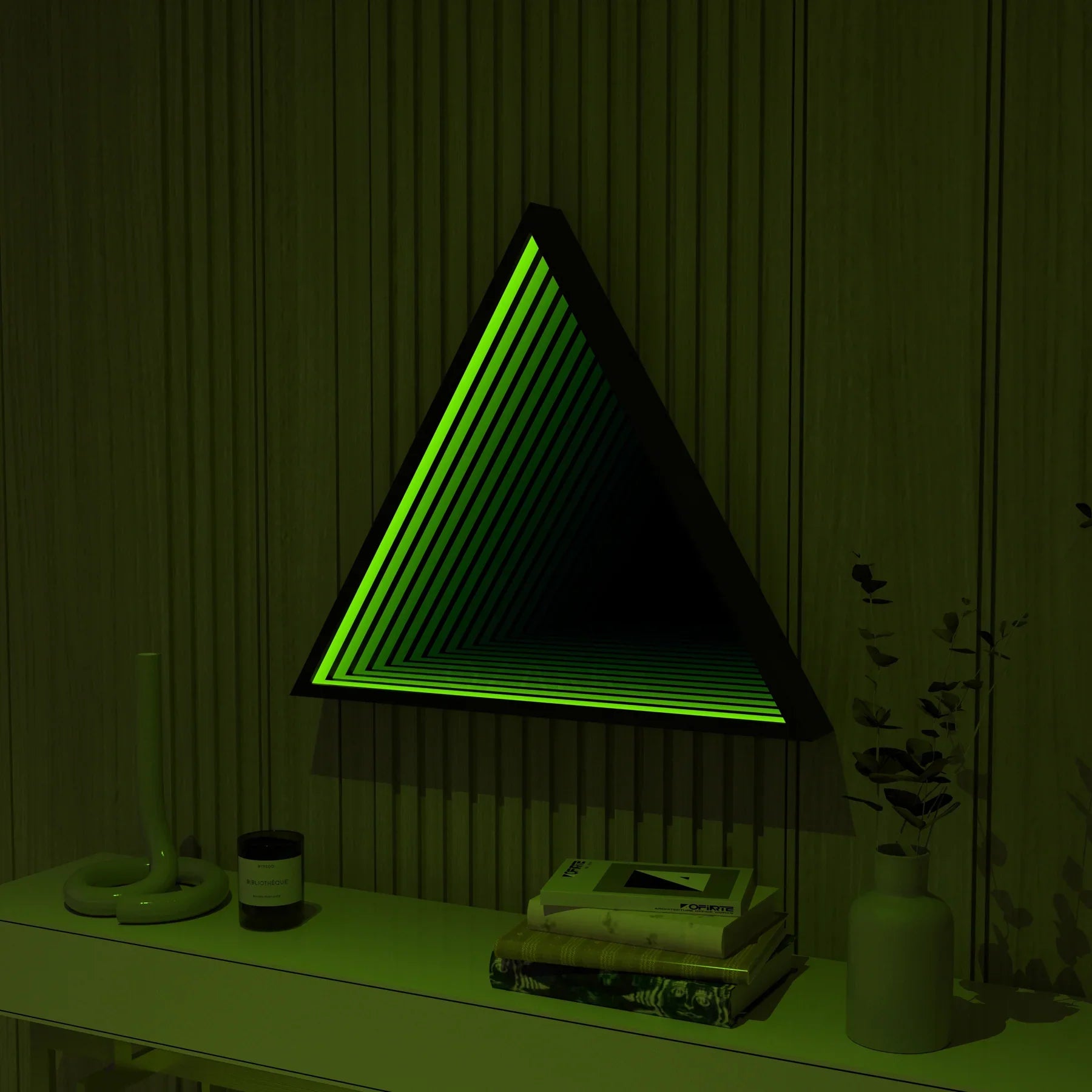 Triangle Infinity Mirror