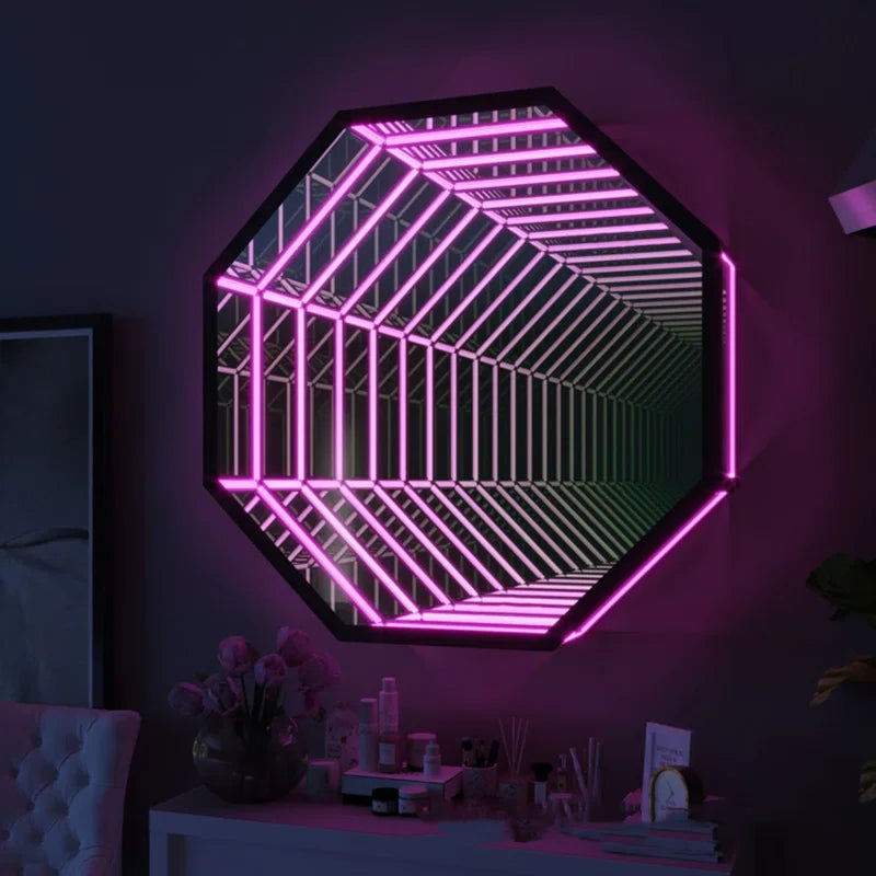 3D Octagon Infinity Mirror