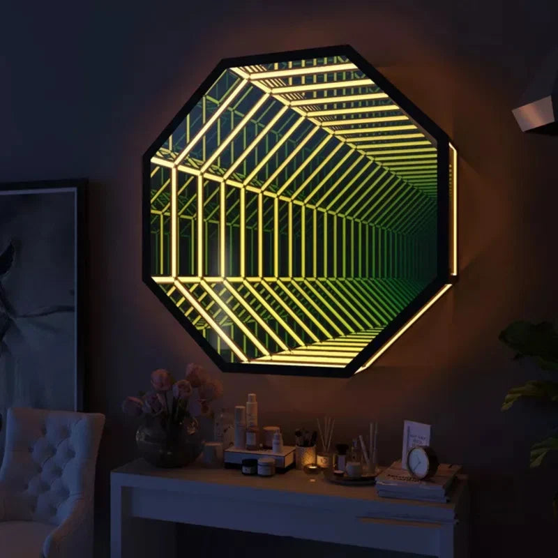 3D Octagon Infinity Mirror