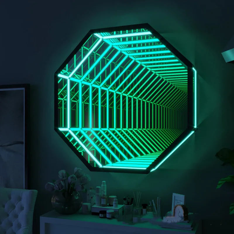 3D Octagon Infinity Mirror