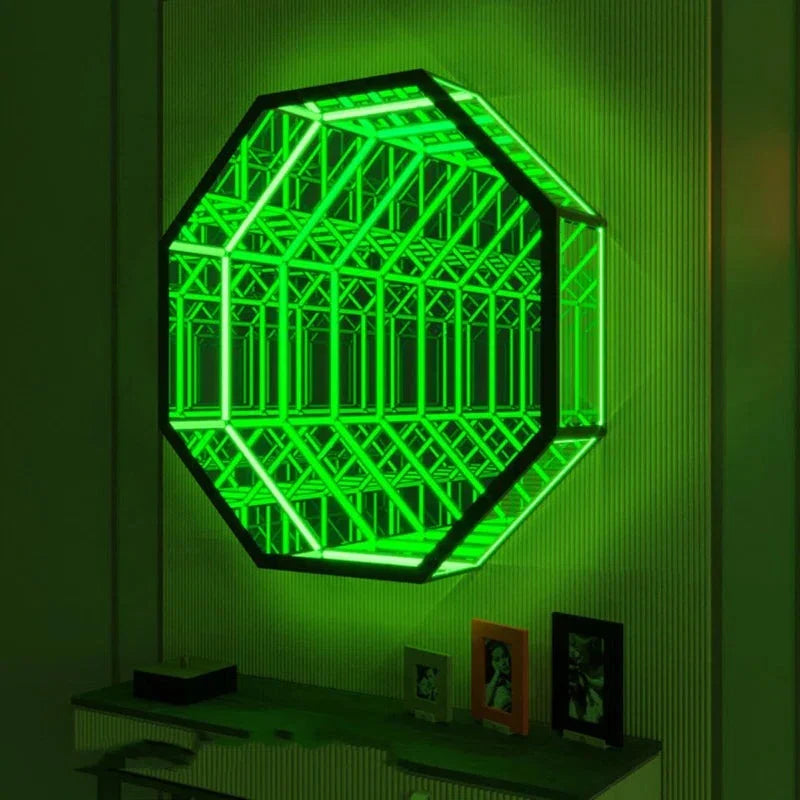 3D Octagon Infinity Mirror