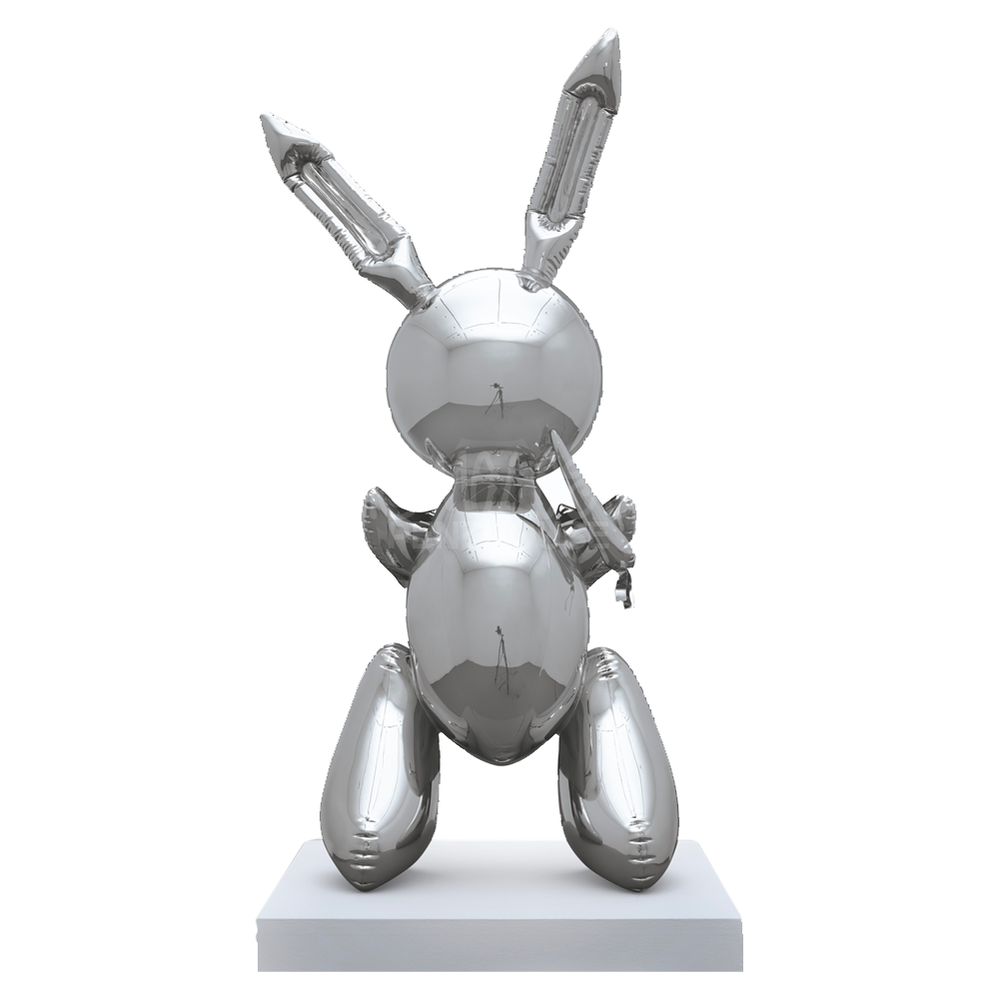 Chrome Rabbit Sculpture