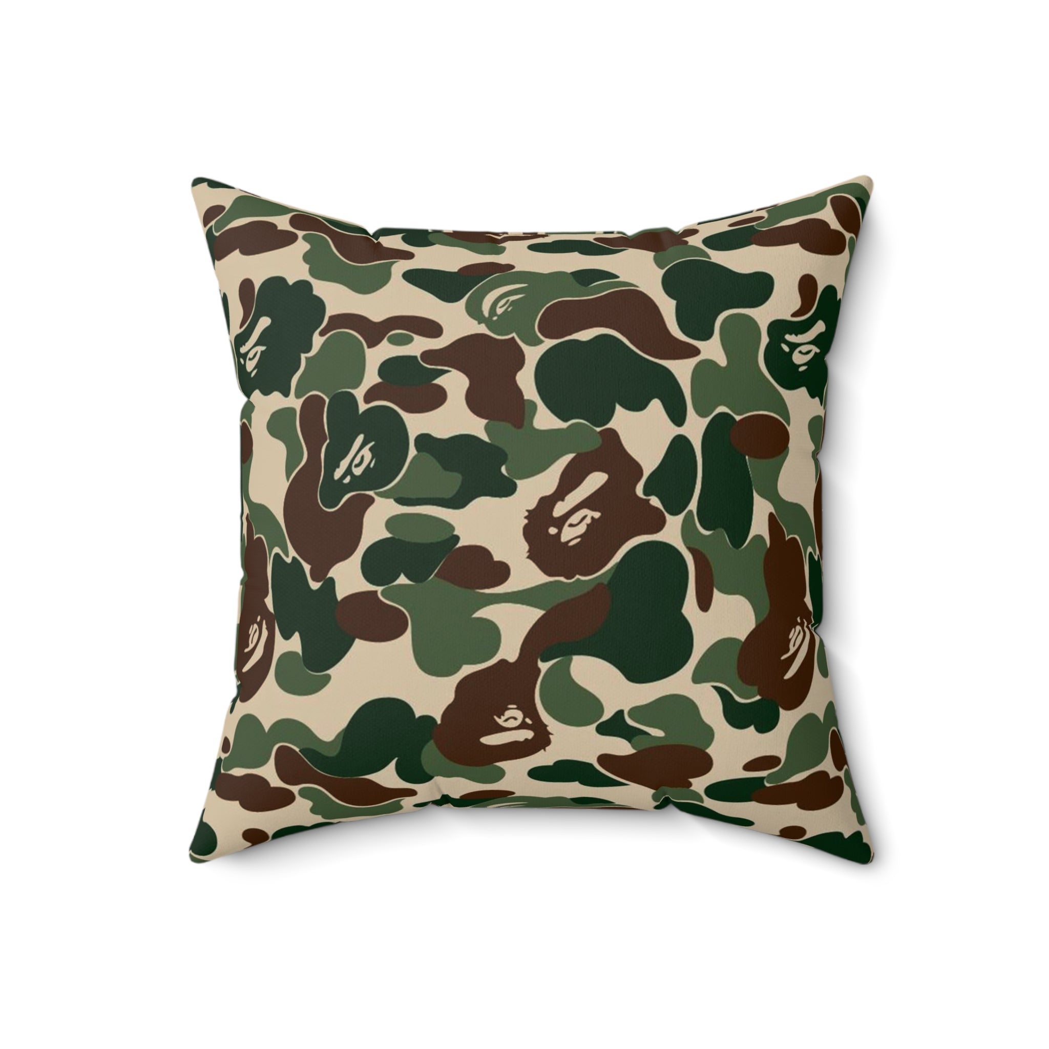 Camo Throw Pillow - Green