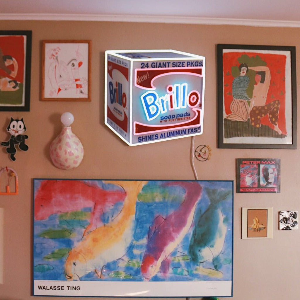 Brillo Box by Andy Warhol - LED neon sign