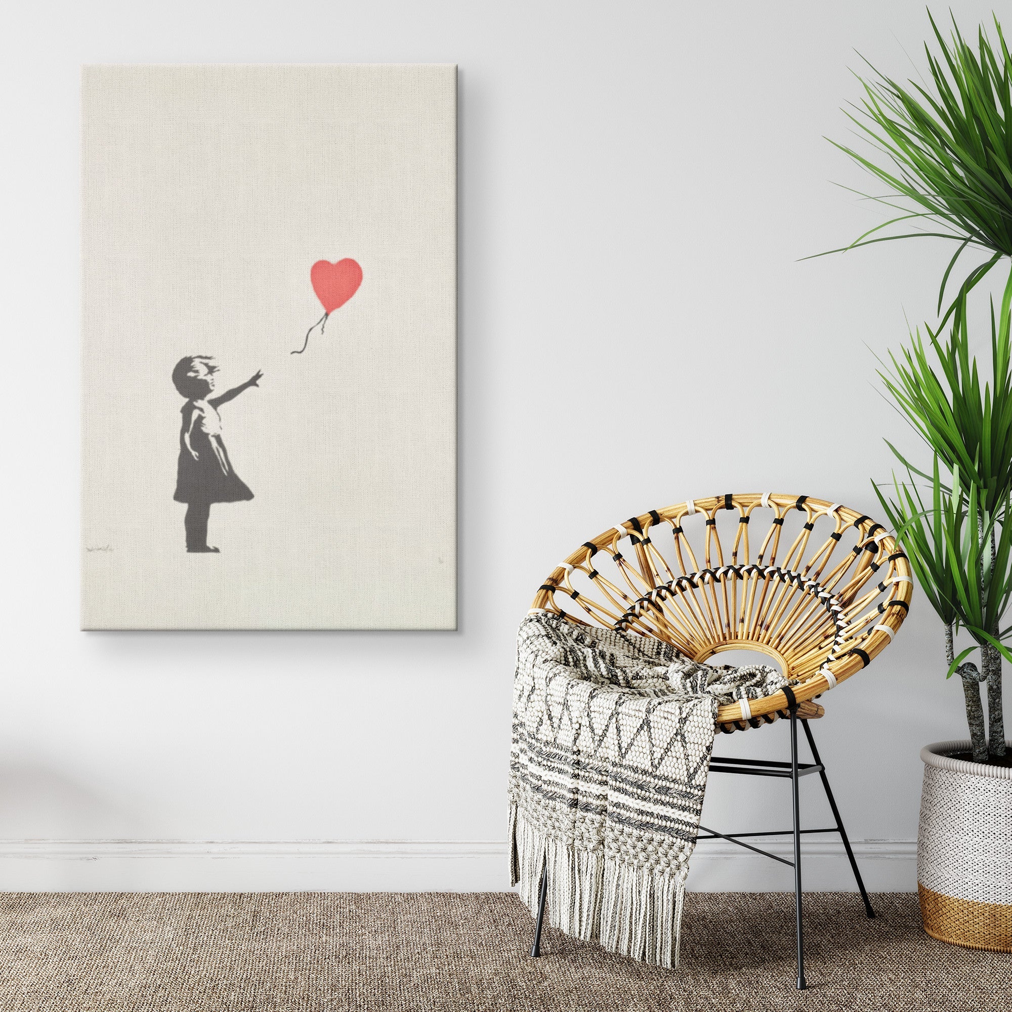 "Balloon Girl" Canvas Print