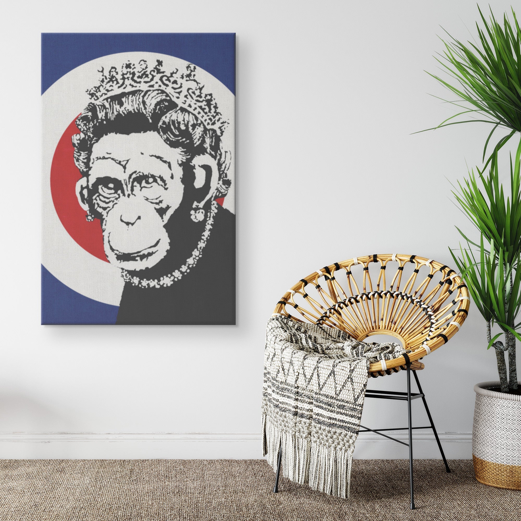 "Monkey Queen" Canvas Print