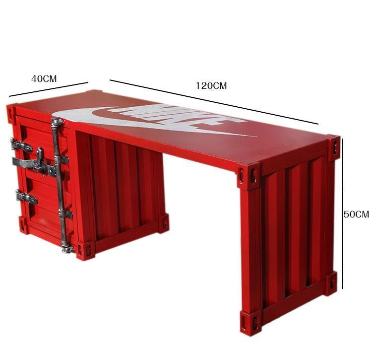 Red Container Desk