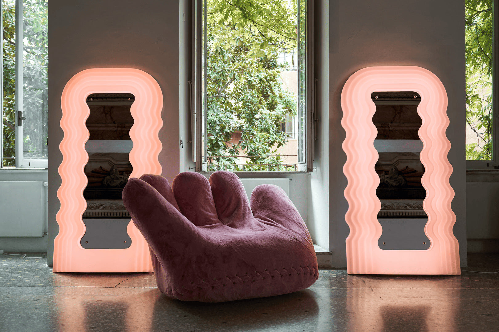 Ultrafragola Mirror by Ettore Sottsass