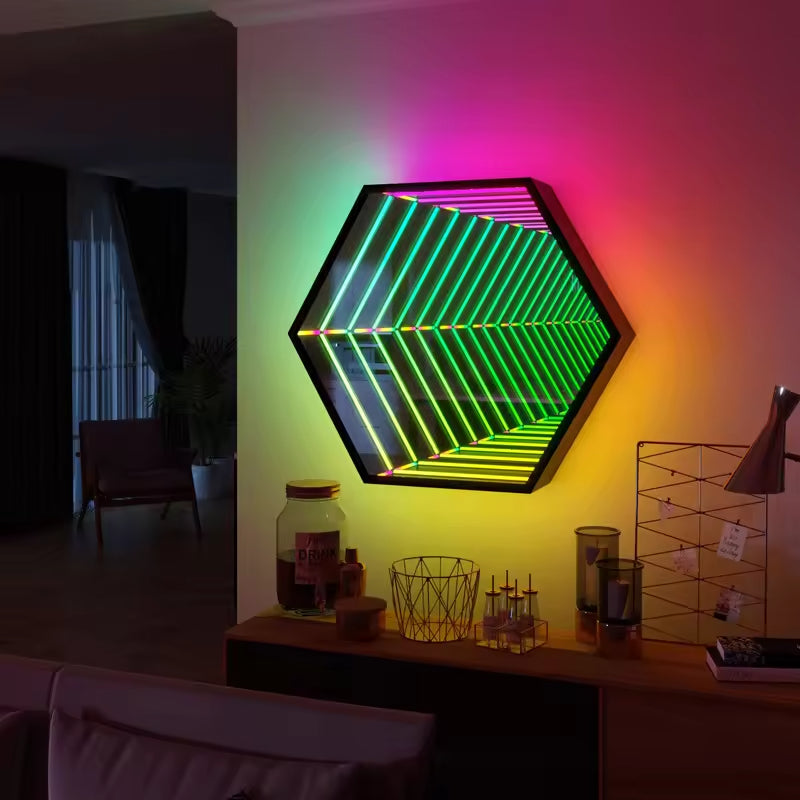 Hexagon Infinity Mirror