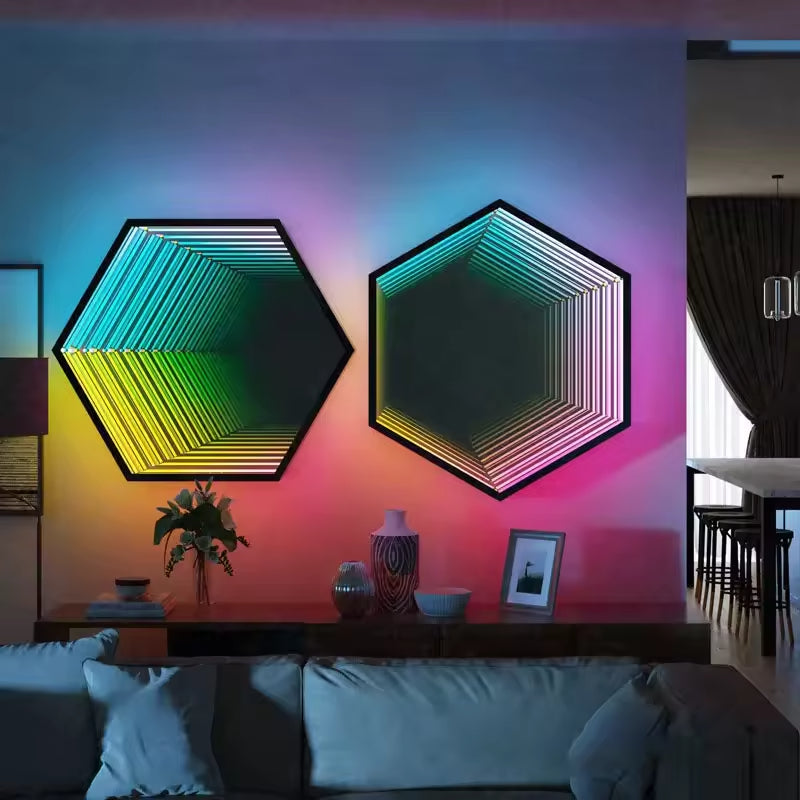 Hexagon Infinity Mirror