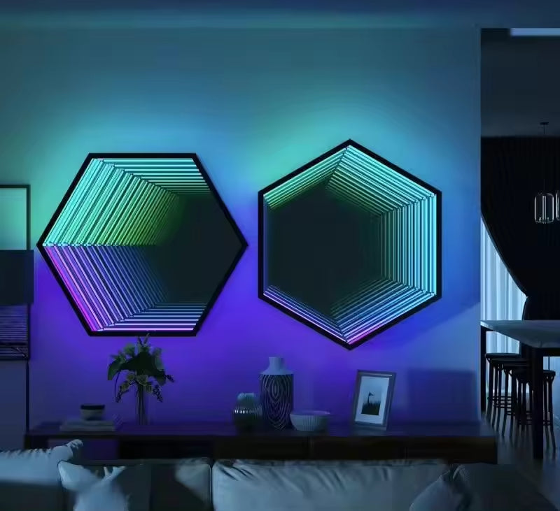 Hexagon Infinity Mirror