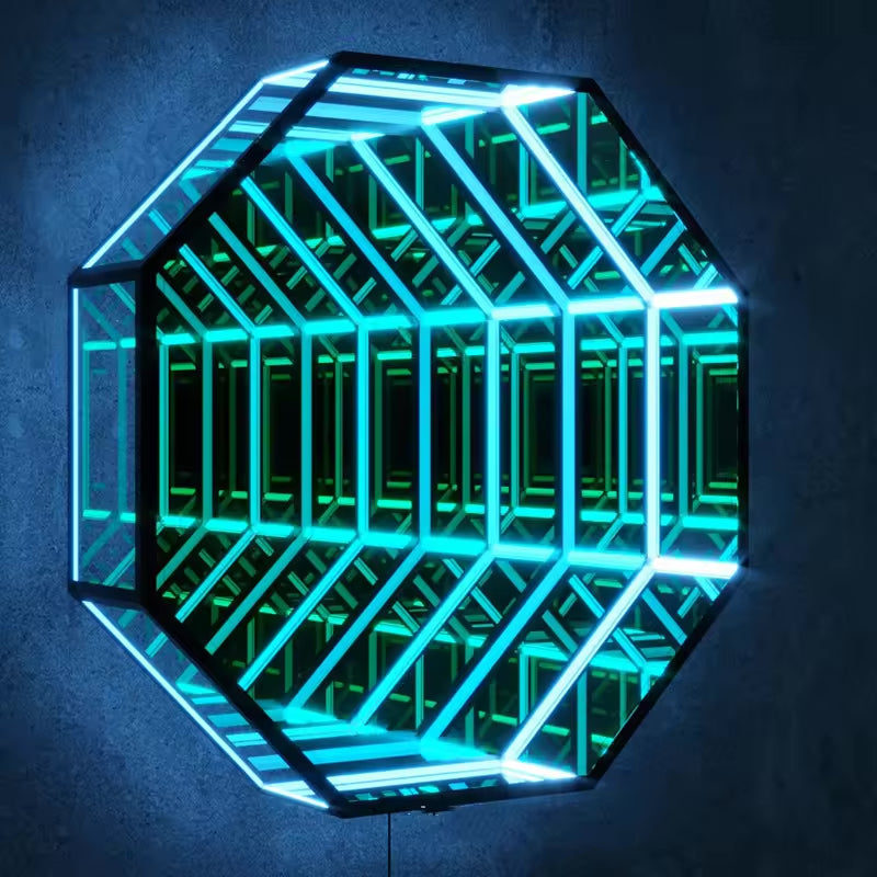 3D Octagon Infinity Mirror