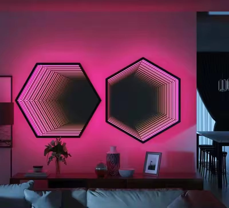 Hexagon Infinity Mirror