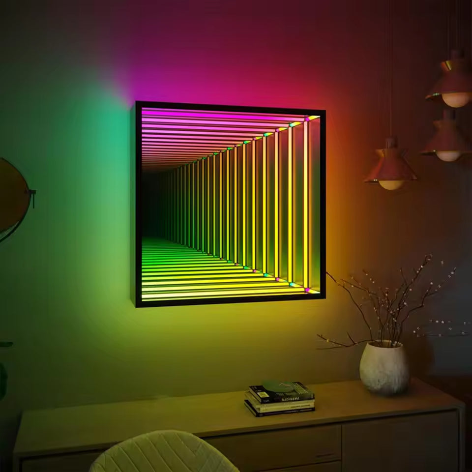 Square Infinity Mirror