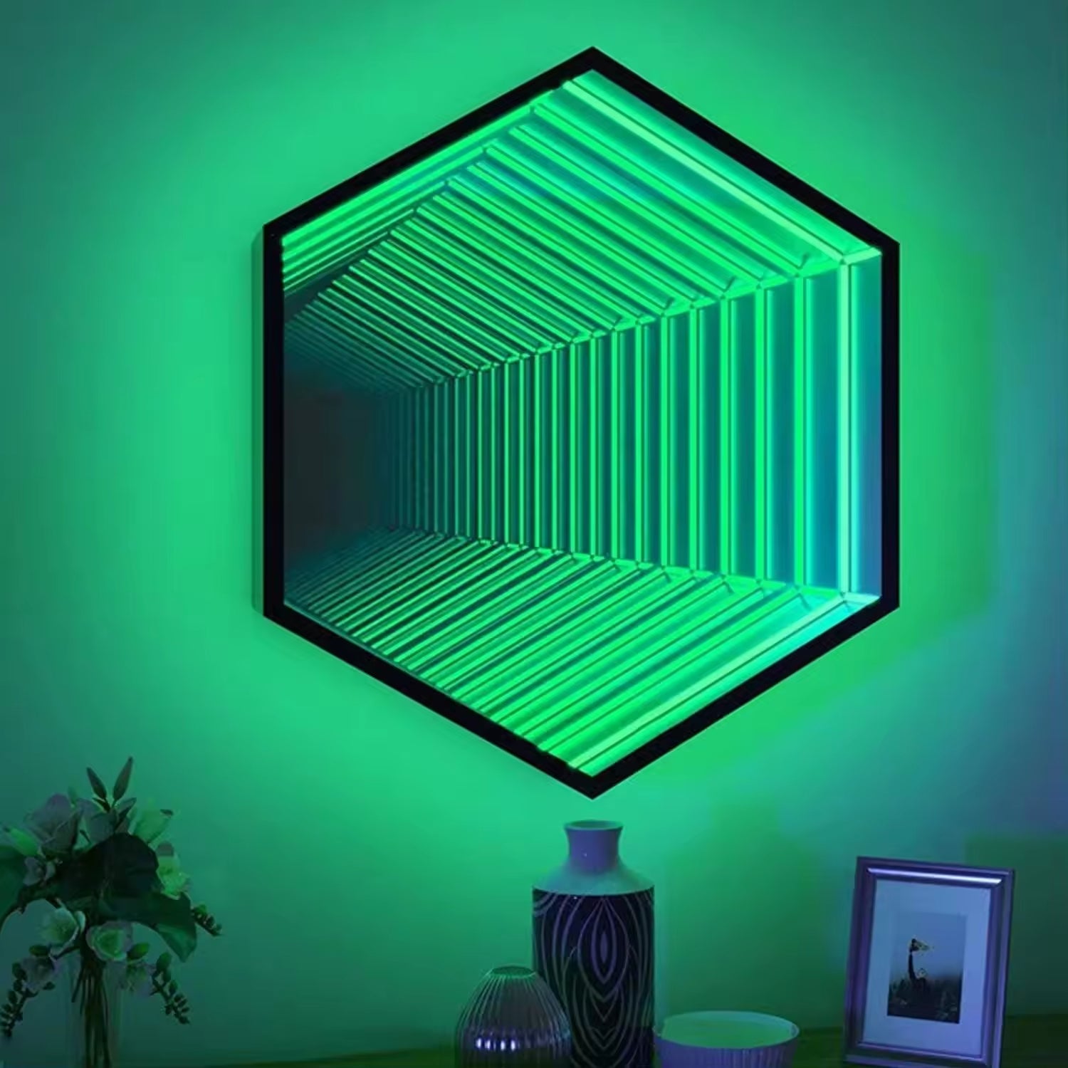 Hexagon Infinity Mirror