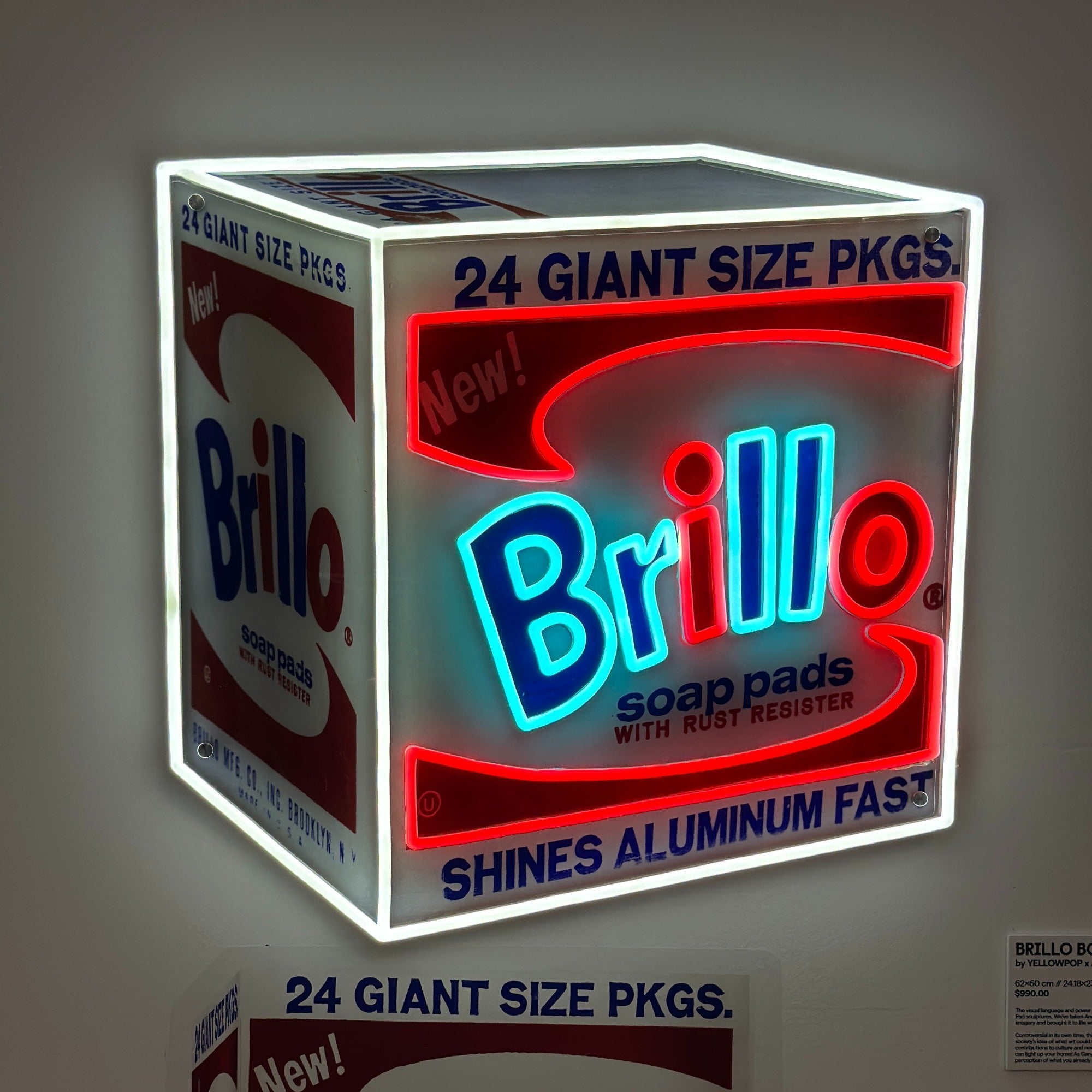 Brillo Box by Andy Warhol - LED neon sign