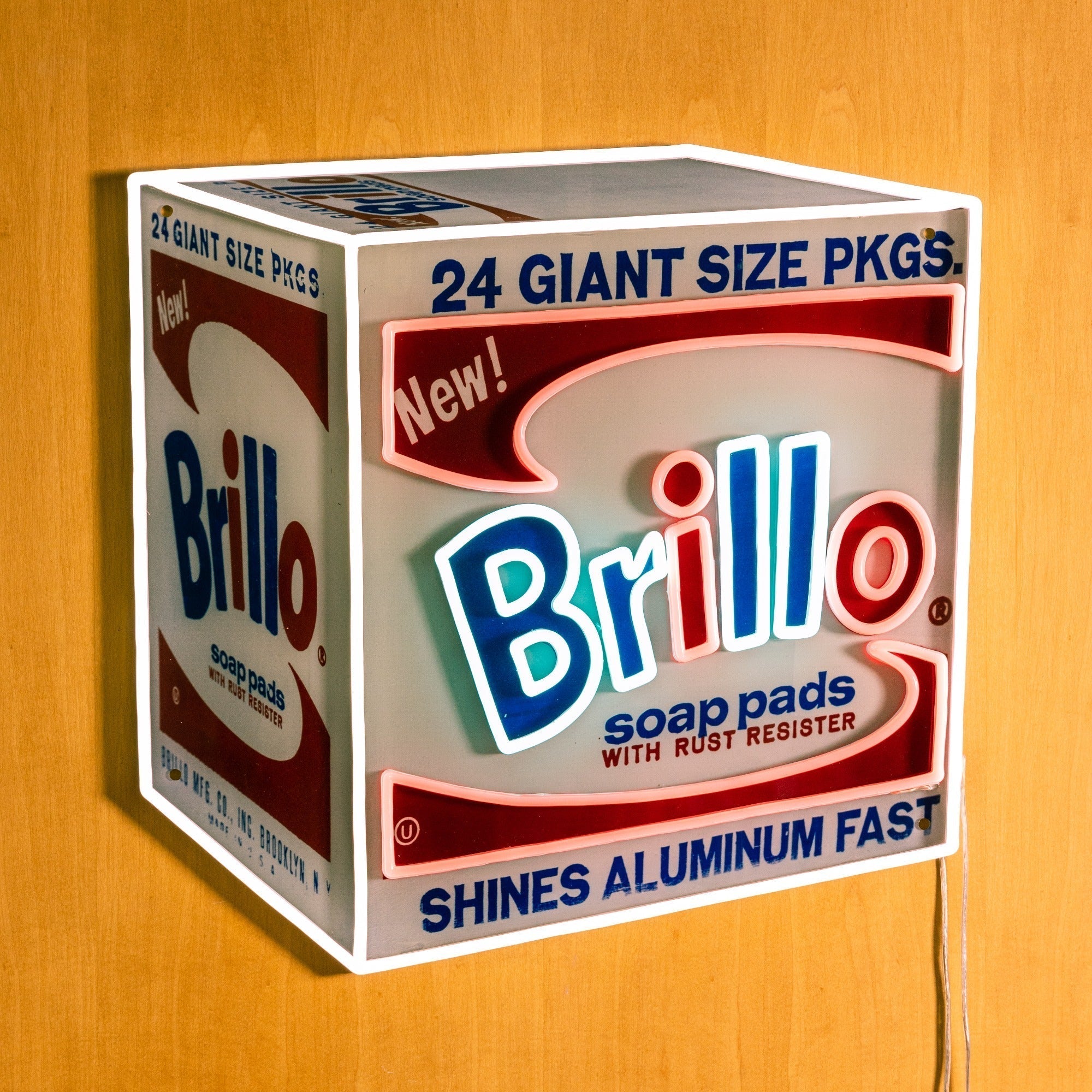 Brillo Box by Andy Warhol - LED neon sign