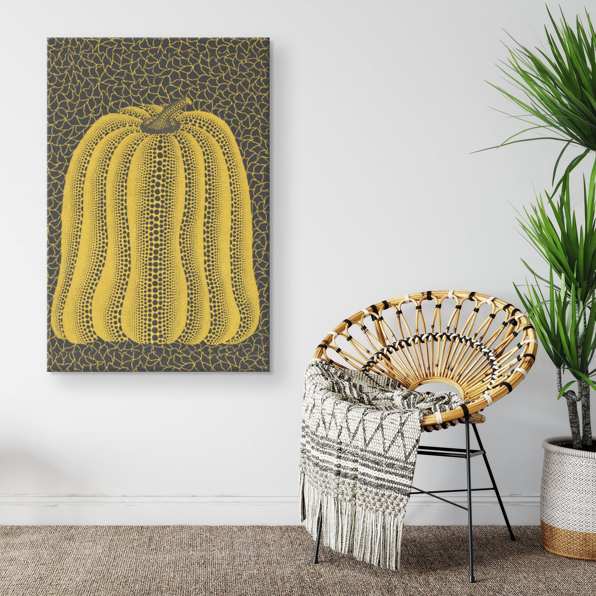 "Pumpkin Dot" Canvas Print