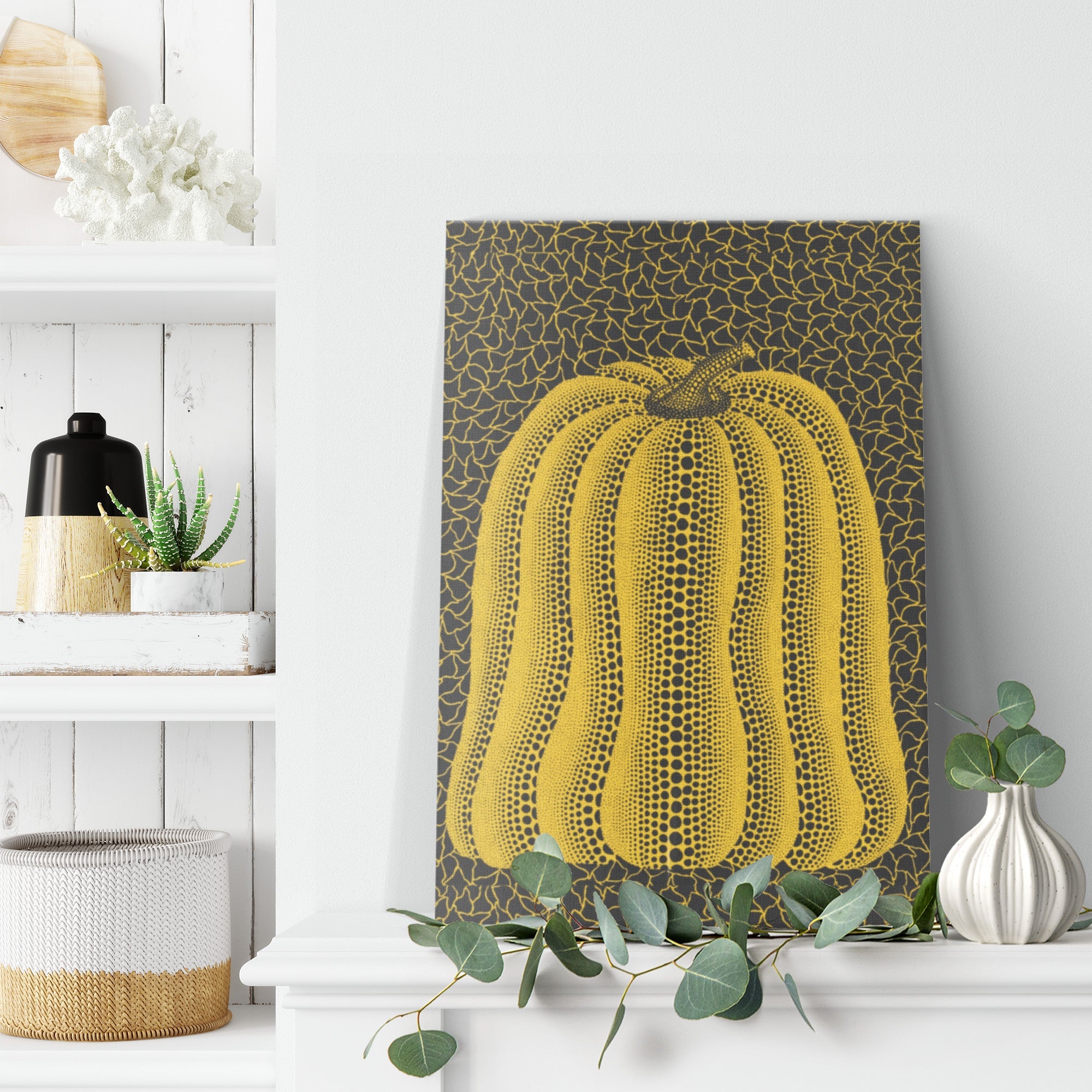 "Pumpkin Dot" Canvas Print