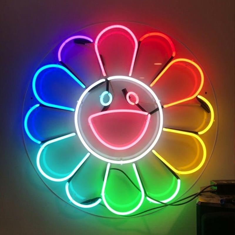 Happy Flower Neon Light