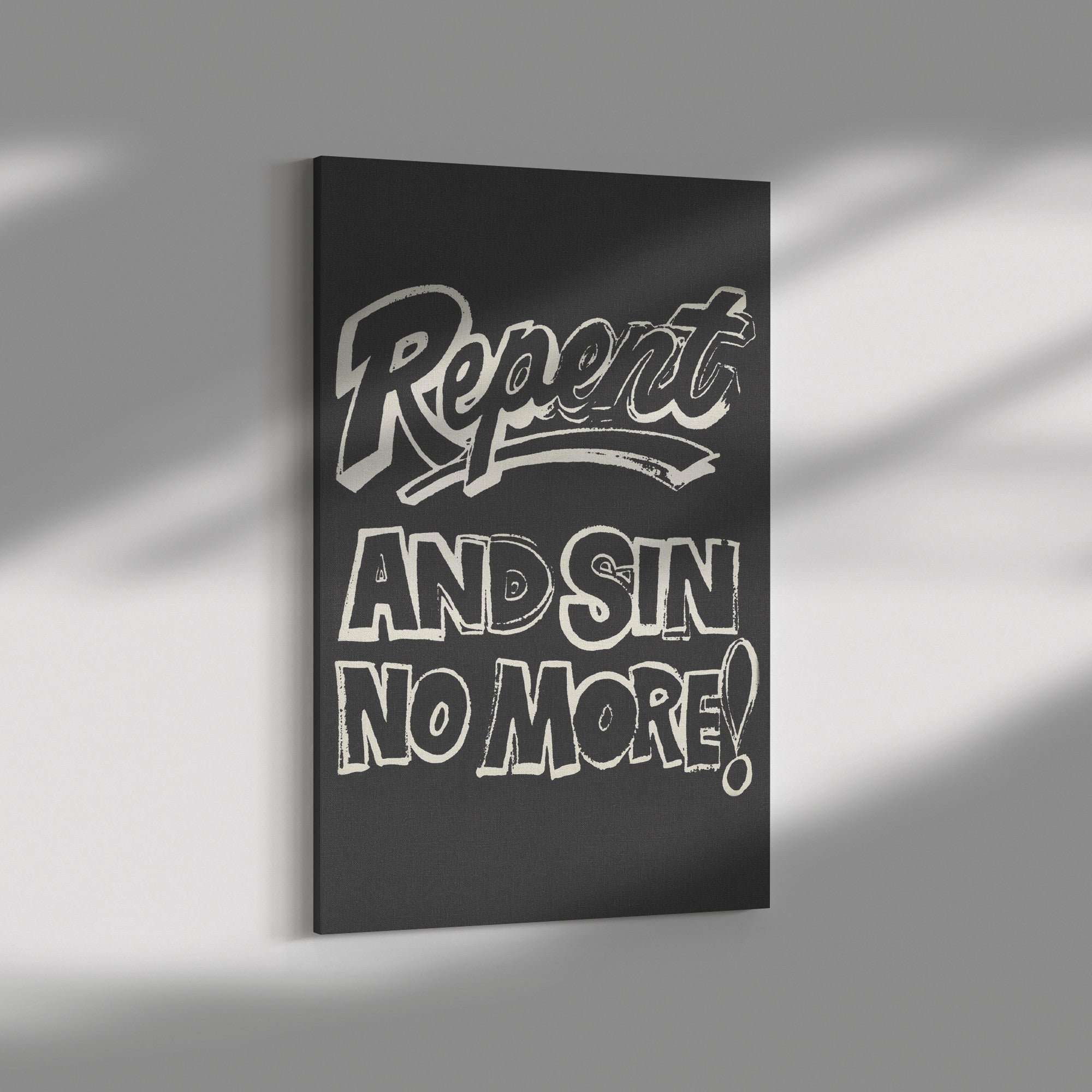 Repent Canvas Print