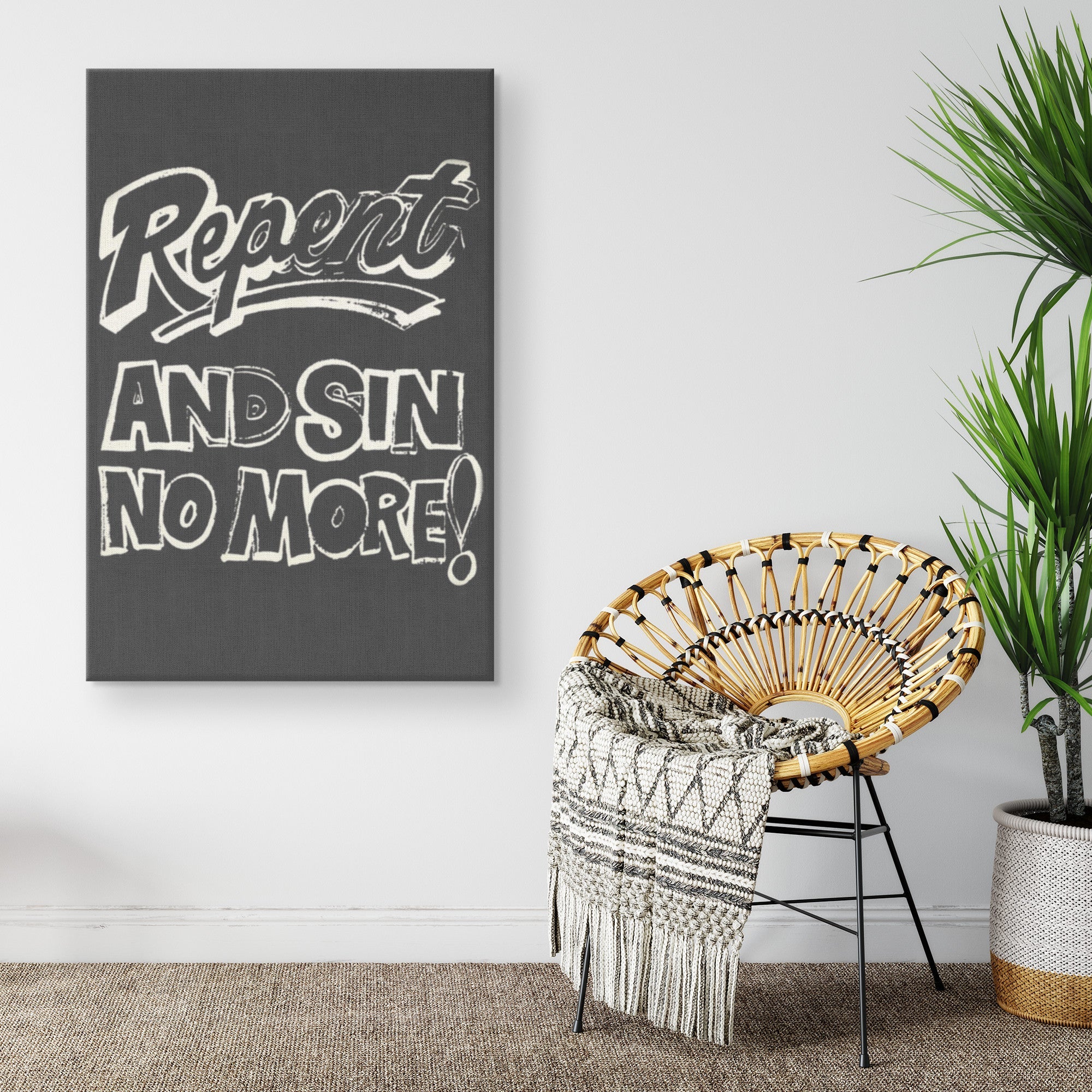 Repent Canvas Print