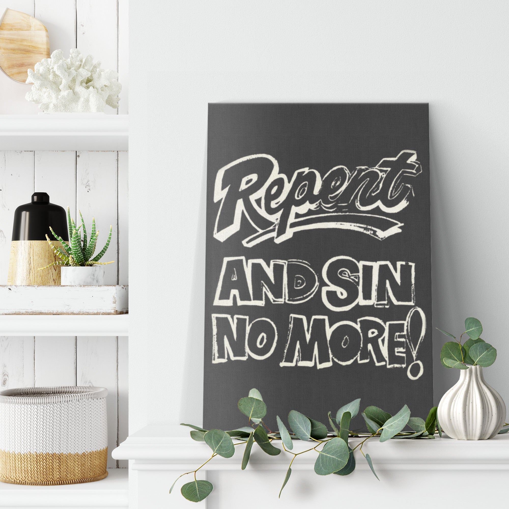 Repent Canvas Print