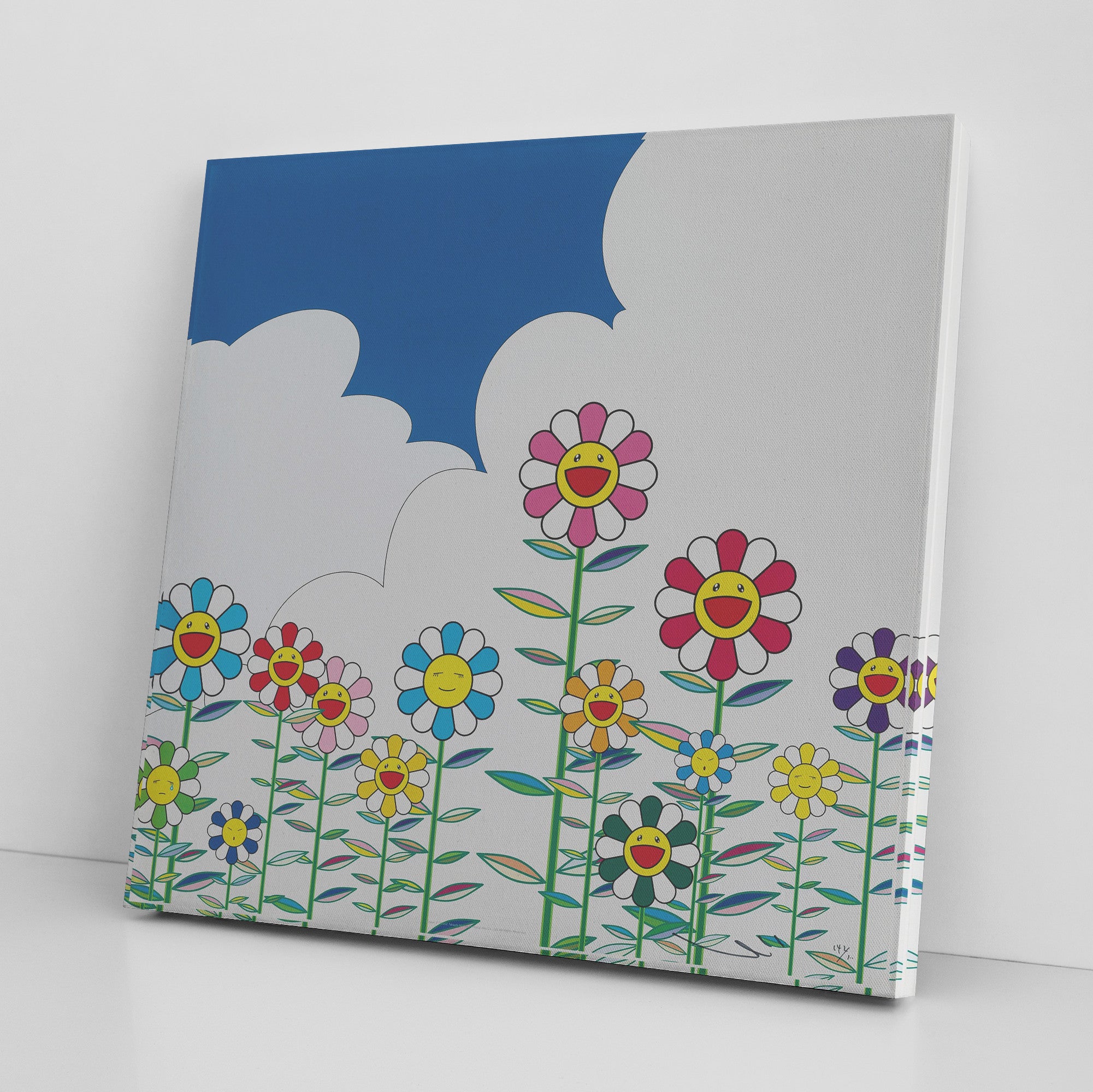 "Happy Flower Field" Canvas Print
