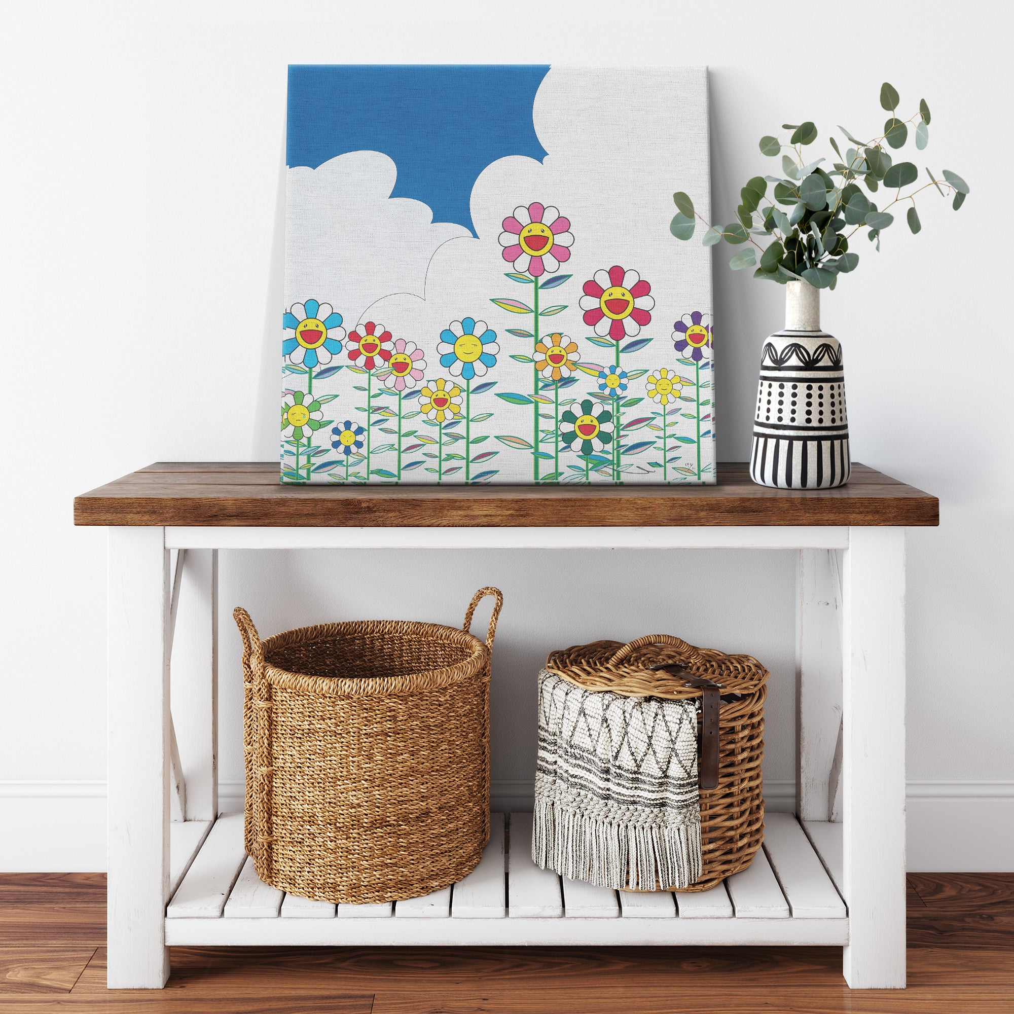 "Happy Flower Field" Canvas Print