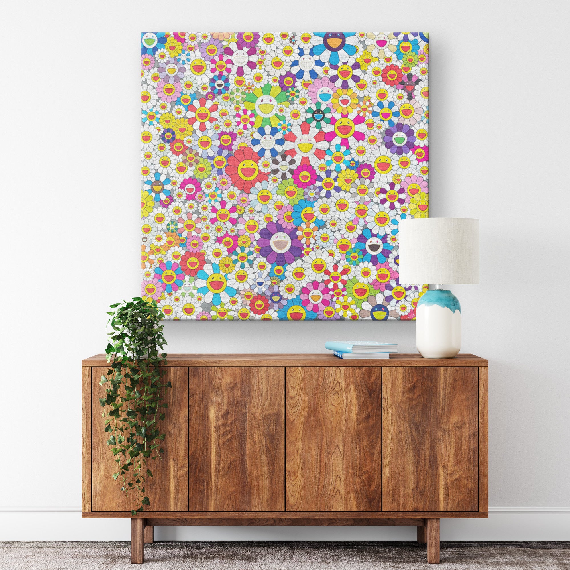 "Happy Flowers" Canvas Print