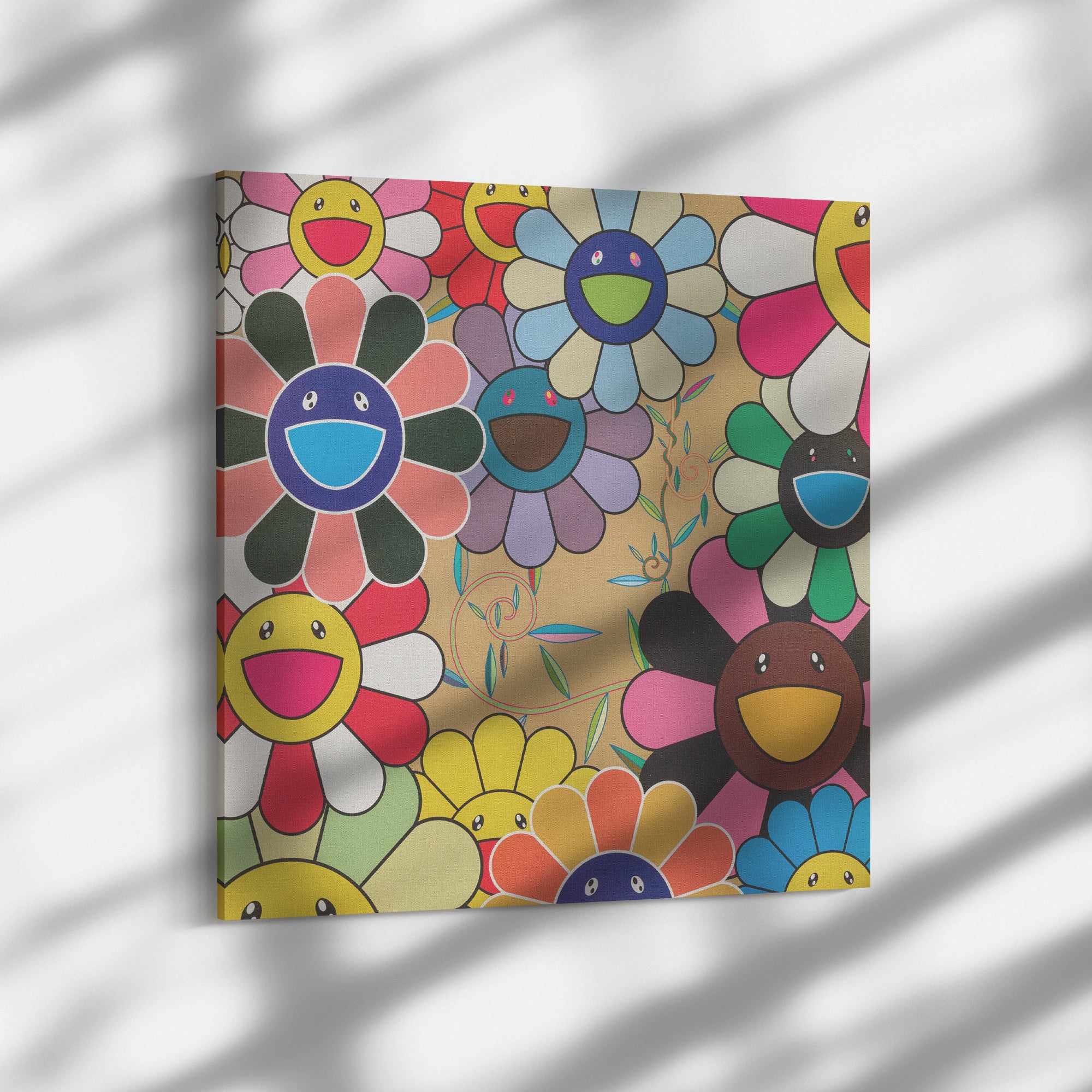 "Big Happy Flowers" Canvas Print