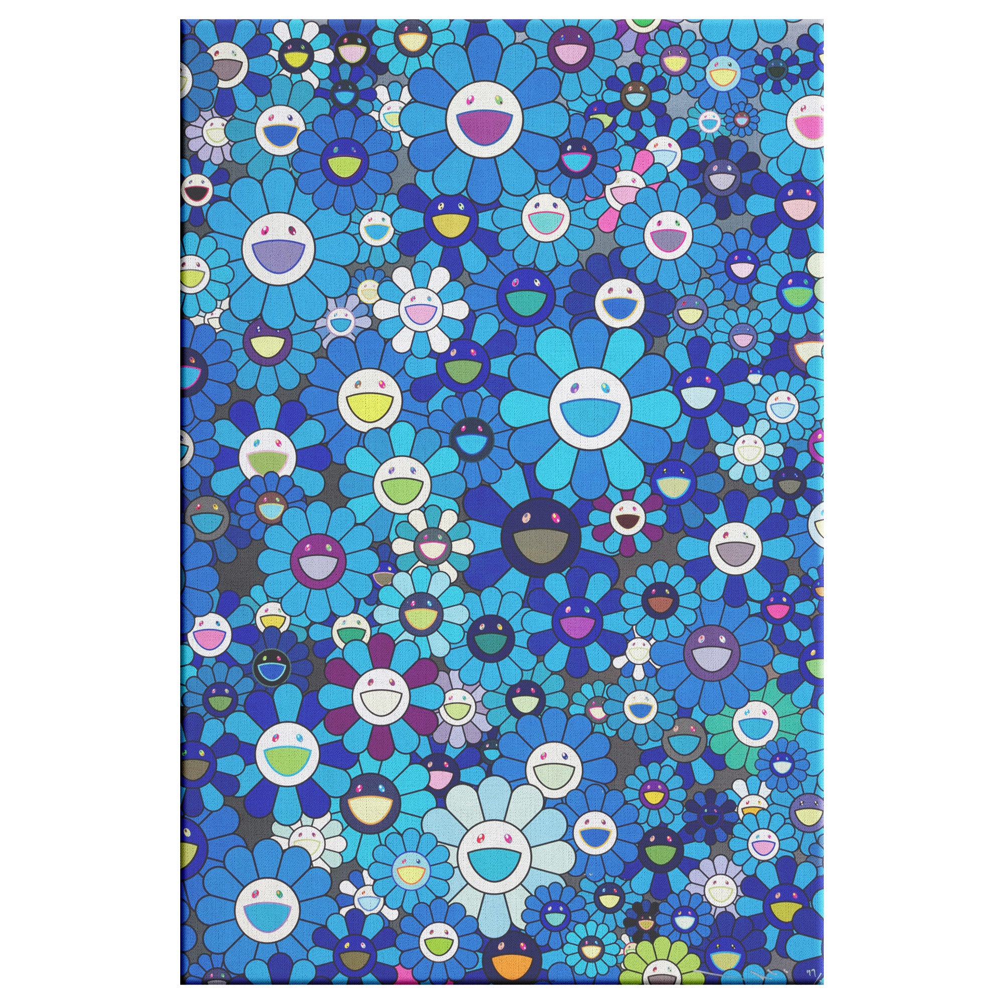 "Blue Flowers" Canvas Print