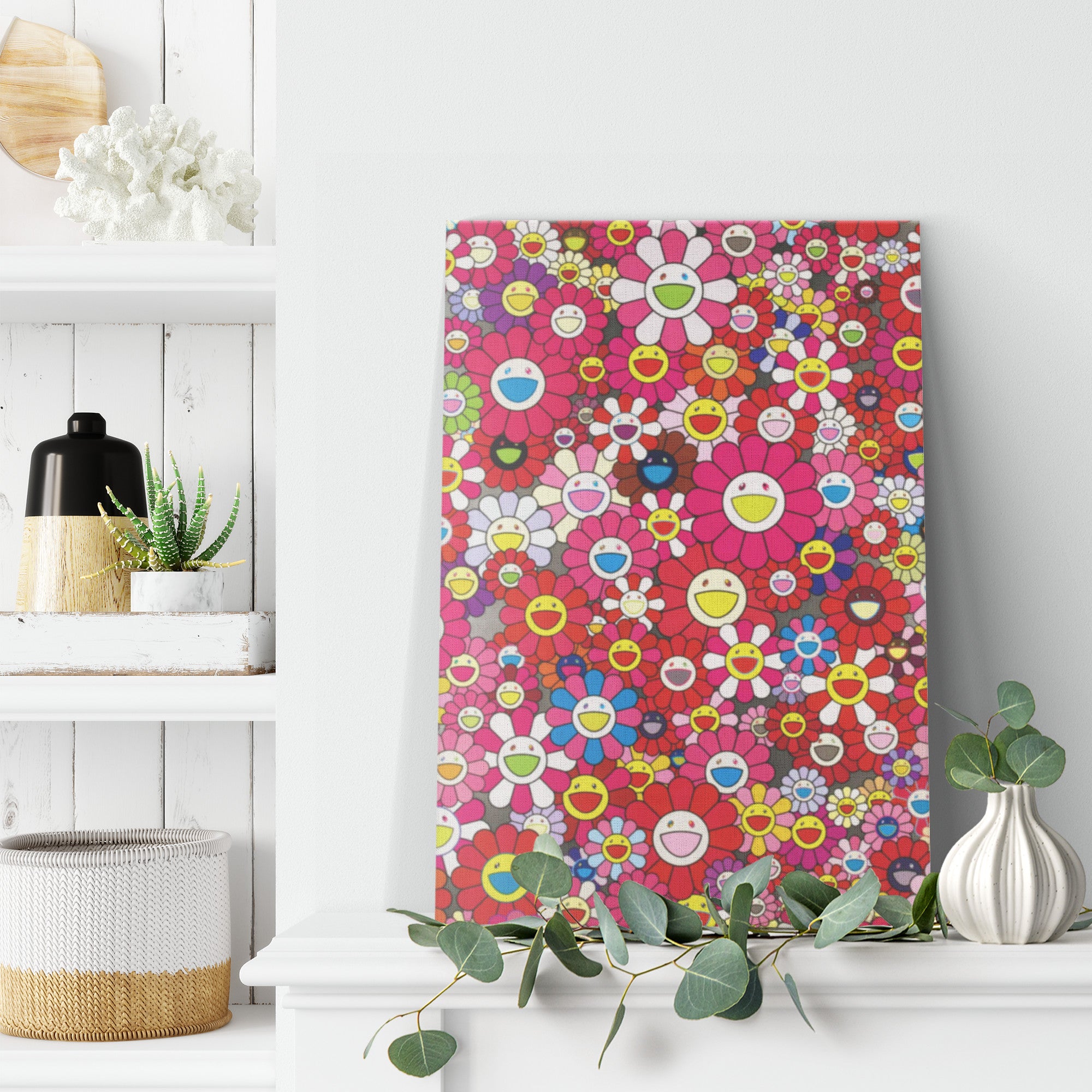 "Red Flowers" Canvas Print