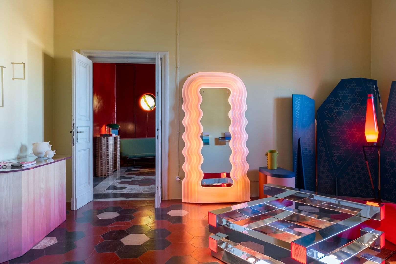 Ultrafragola Mirror by Ettore Sottsass