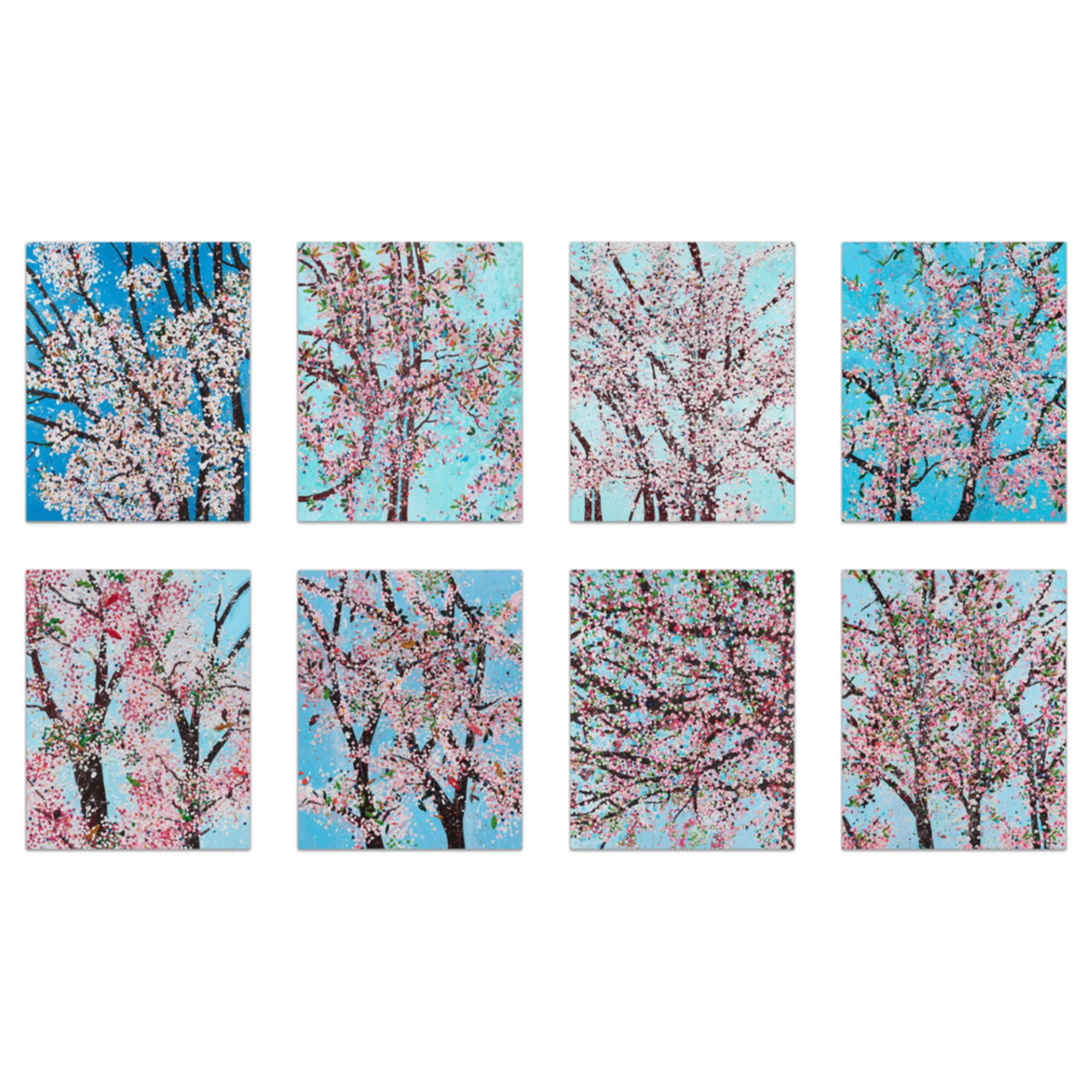 Cherry Blossom Canvas Set