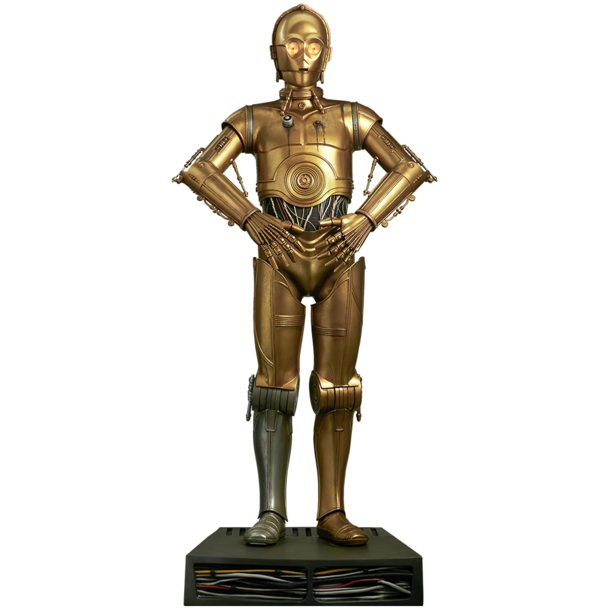 Gold Droid Sculpture