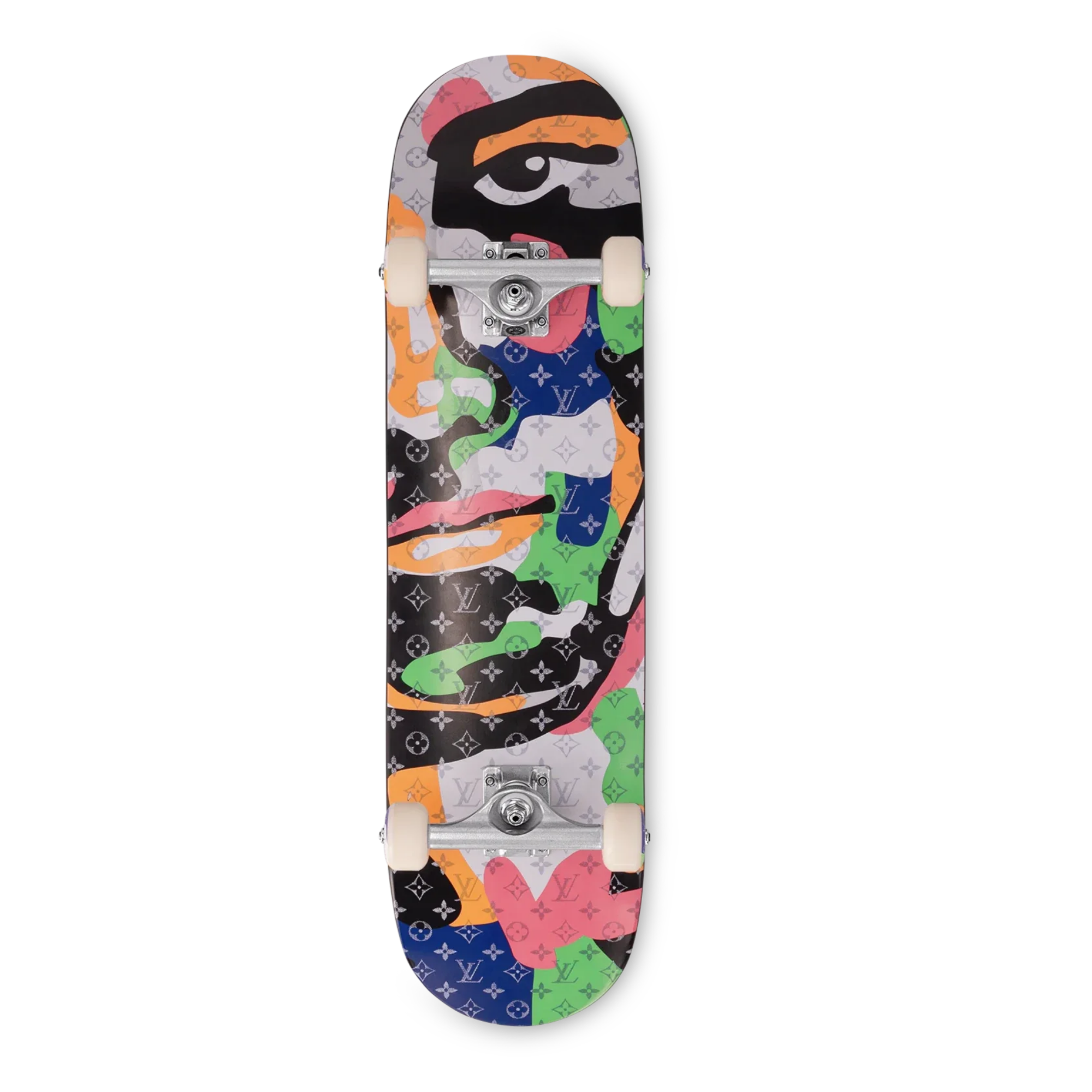 Colorful Face Skateboard