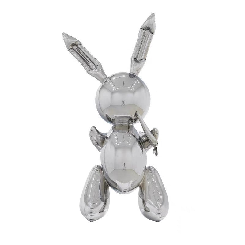 Chrome Rabbit Sculpture